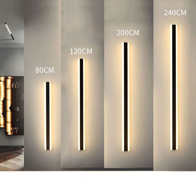 Minimalist long led wall lamp