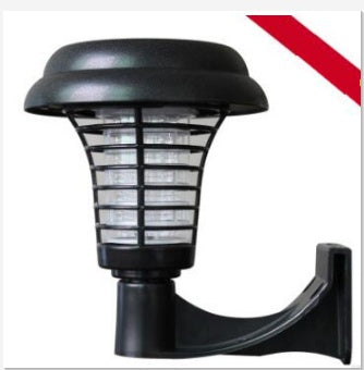 Solar Led Rechargeable Anti-Mosquito Lamp Electronic Fly Bug Zapper Insect Pest  Uv Trap Outdoor Garden Lawn Lamp